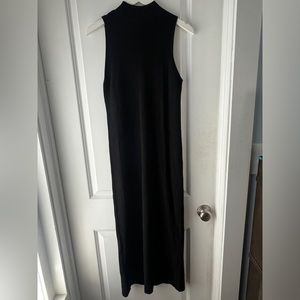 Black Knit Turtle Neck Dress